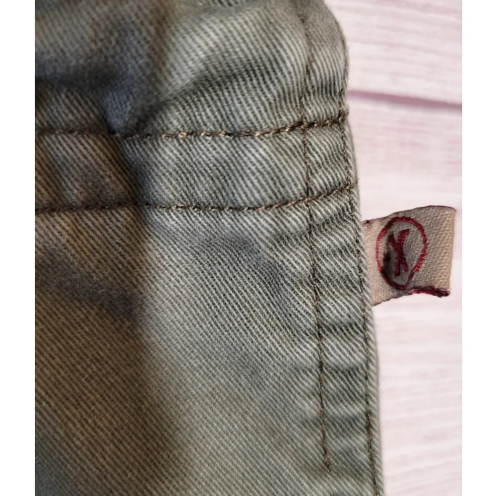 Vintage 90s Structure Men Zip Cargo Pants Utility Size M Army Green X-Marlin